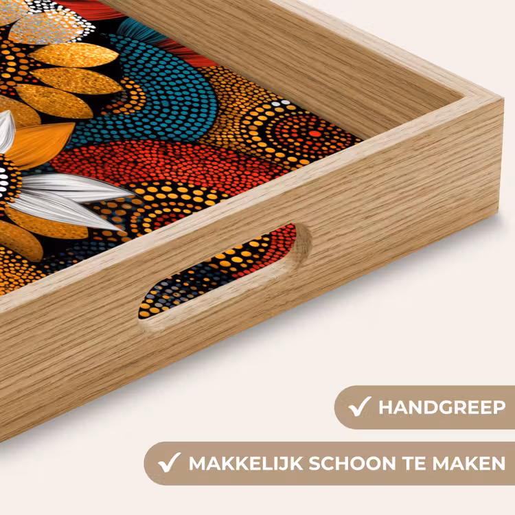 Dienblad - Kleurrijk - Aboriginal - Dot Painting - Botanisch - Patroon — 5