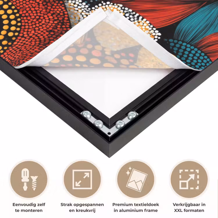 Art Frame - Kleurrijk - Aboriginal - Dot Painting - Botanisch - Patroon — 8