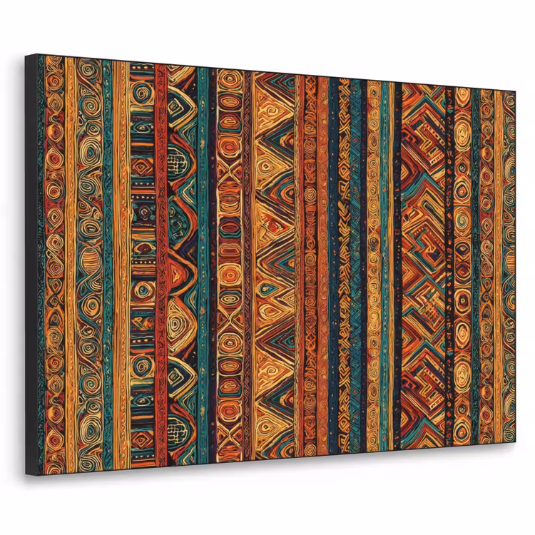 Art Frame - Kleurrijk - Etnisch - Folkloristisch - Patroon — 1
