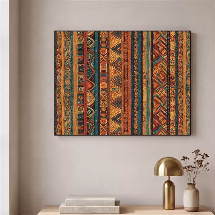 Art Frame - Kleurrijk - Etnisch - Folkloristisch - Patroon — 5