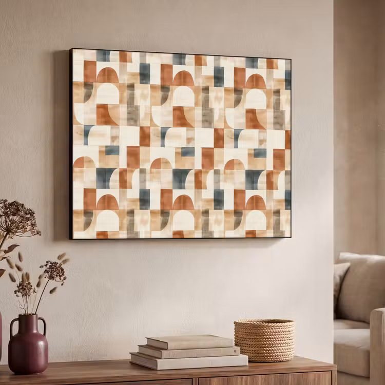 Art Frame - Terracotta - Geometrisch - Aquarel - Textuur — 7