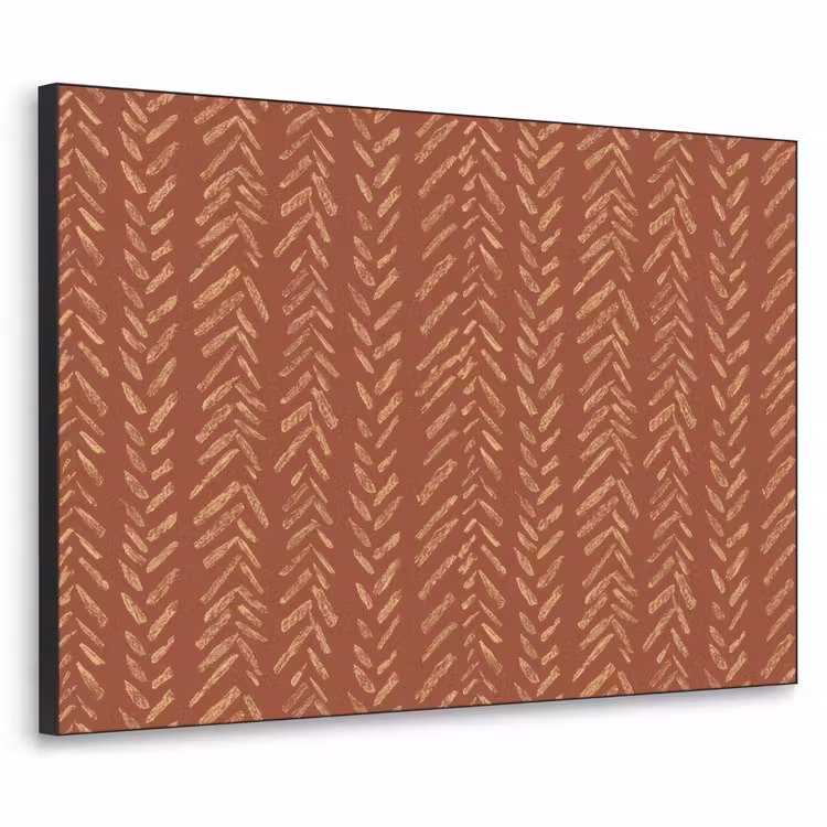 Art Frame - Terracotta - Visgraat - Ambachtelijk - Patroon — 1