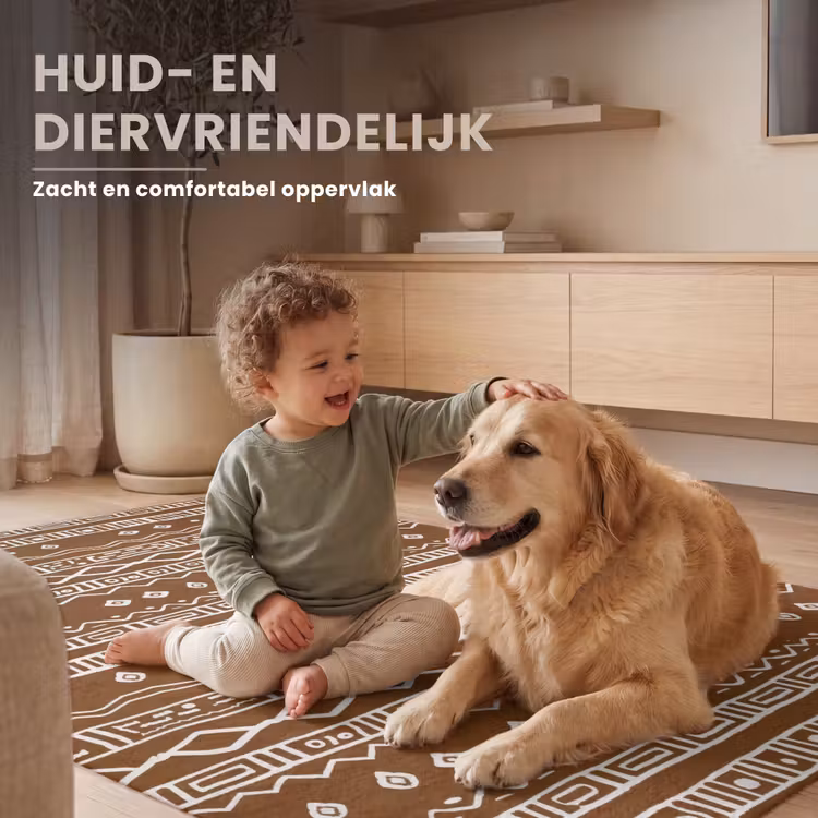 Vloerkleed - Chocoladebruin - Etnisch - Tribaal - Patroon — 6