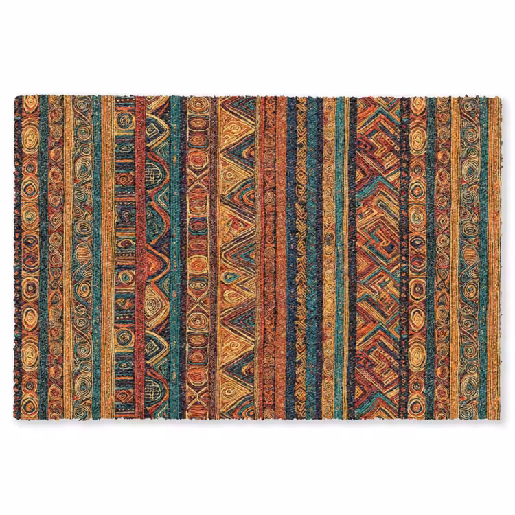 Vloerkleed - Kleurrijk - Etnisch - Folkloristisch - Patroon — 1
