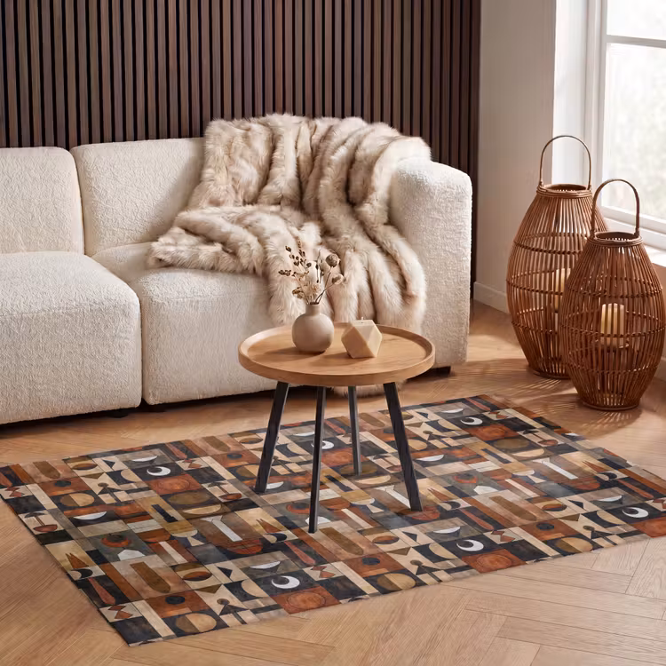 Vloerkleed - Terracotta - Geometrisch - Mid-Century - Patroon — 3