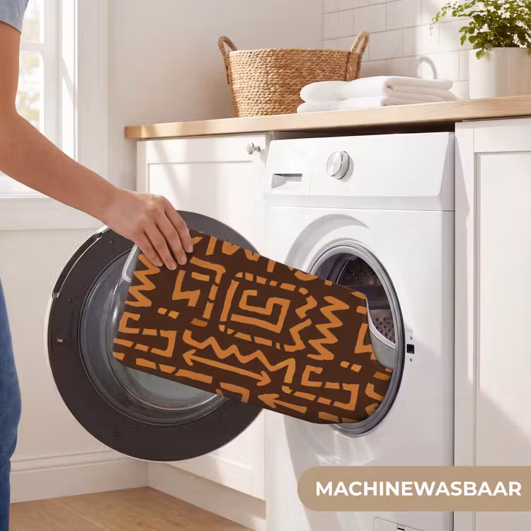 Wc Mat - Chocoladebruin - Etnisch - Tribaal - Symbolen — 6