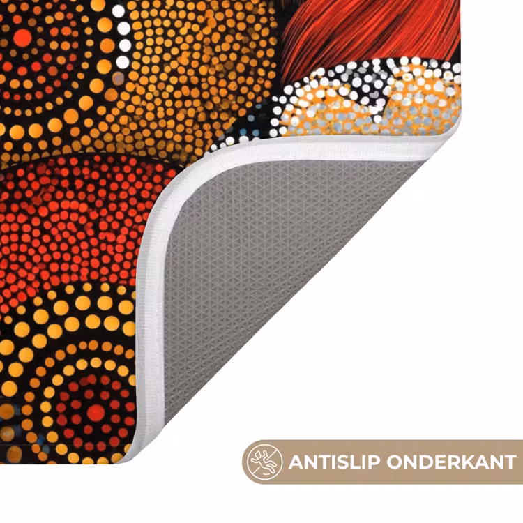 Wc Mat - Kleurrijk - Aboriginal - Dot Painting - Botanisch - Patroon — 4