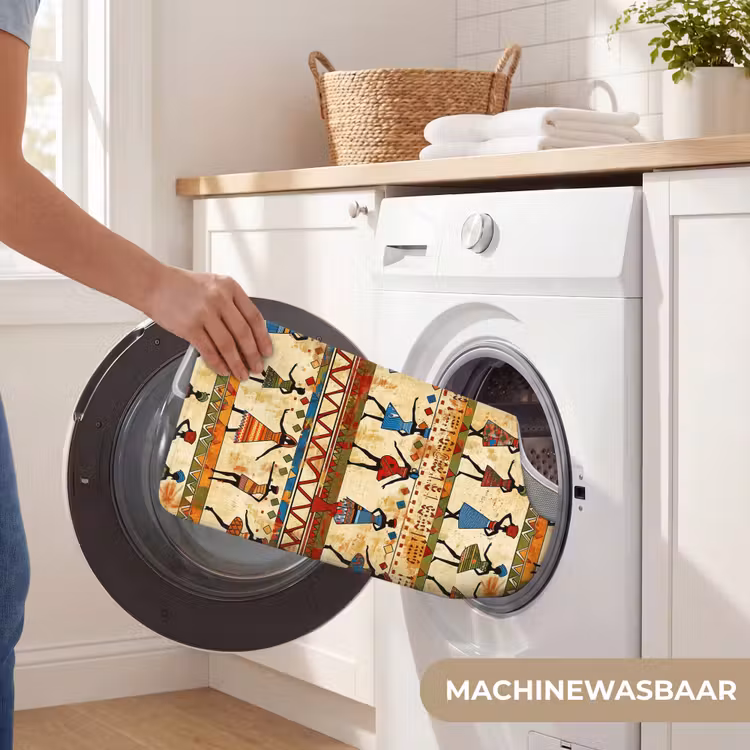 Wc Mat - Kleurrijk - Afrikaans - Etnisch - Dansende Vrouwen - Patroon — 6