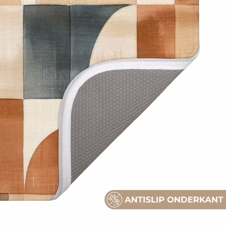 Wc Mat - Terracotta - Geometrisch - Aquarel - Textuur — 4