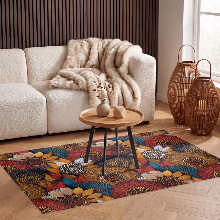 Vloerkleed - Kleurrijk - Aboriginal - Dot Painting - Botanisch - Patroon — 3