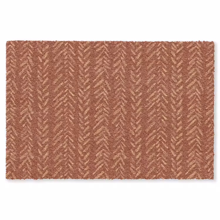 Vloerkleed - Terracotta - Visgraat - Ambachtelijk - Patroon — 1