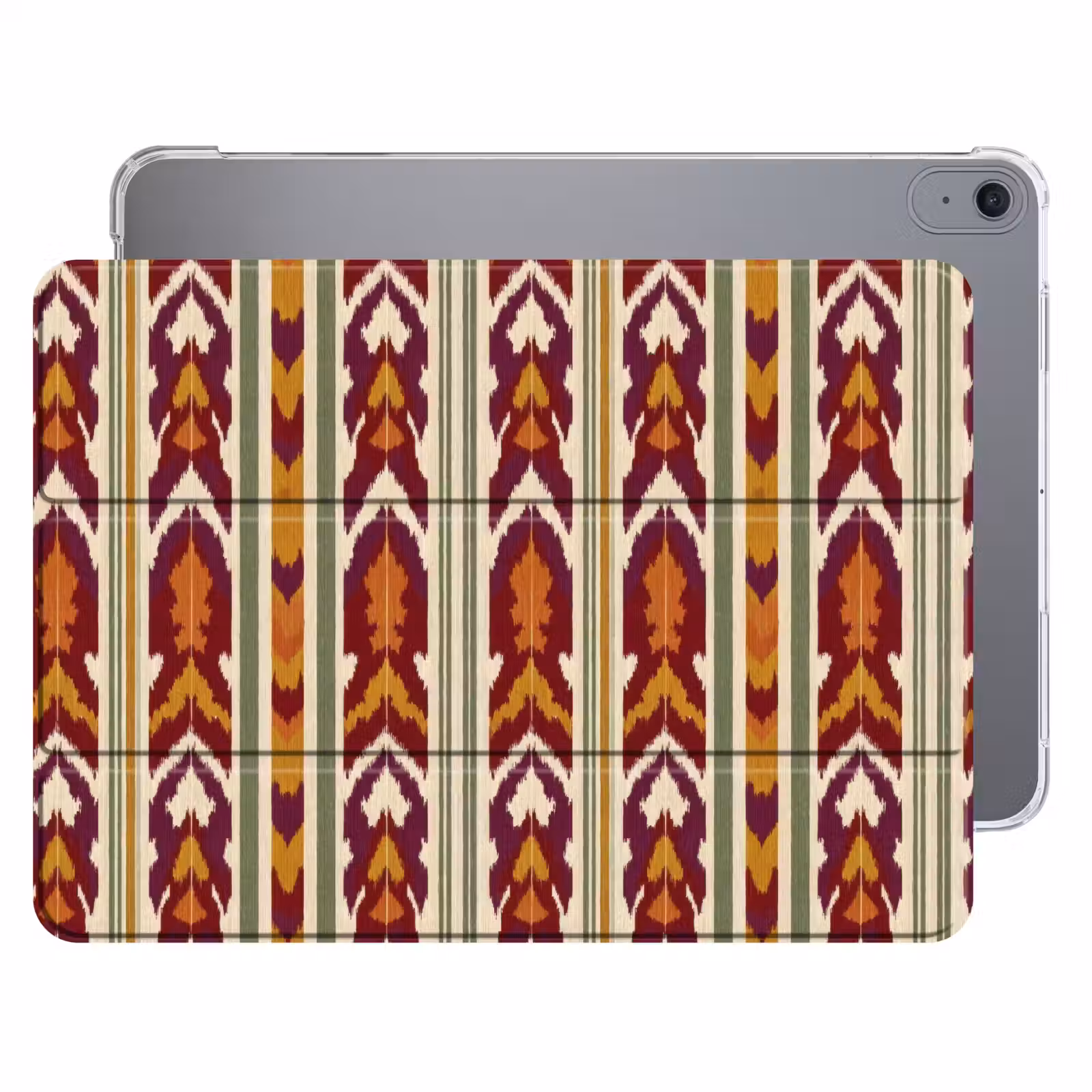 iPad hoes - Ikat - Bordeauxrood - Etnisch - Patroon — 1