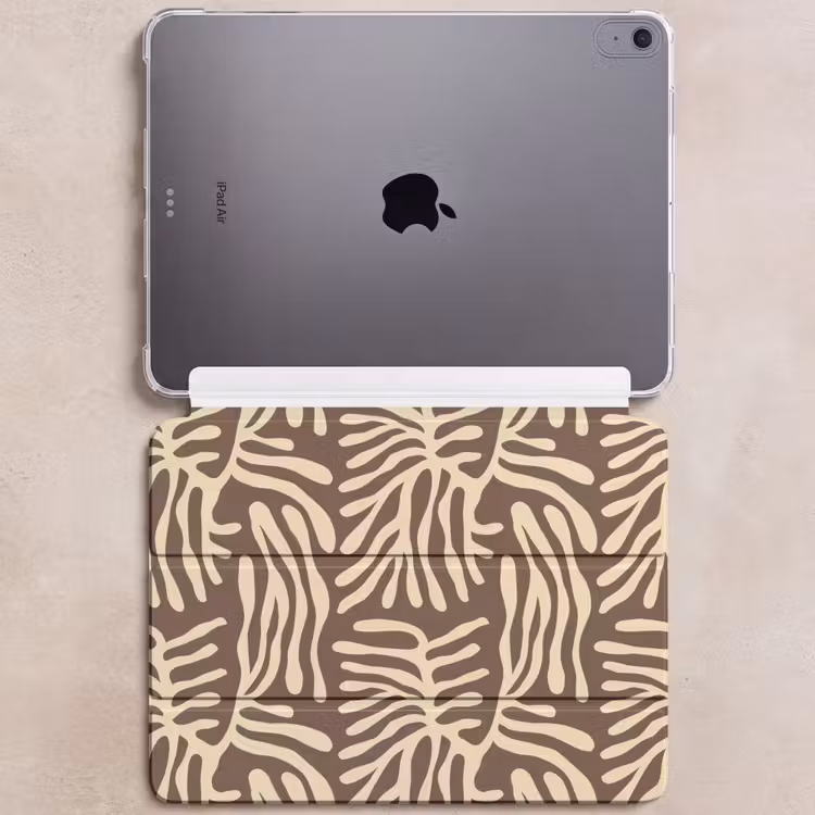iPad hoes - Bruin - Koraal - Expressief - Patroon — 6