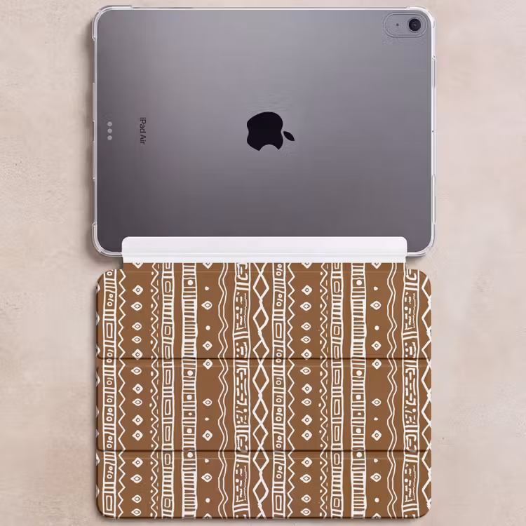iPad hoes - Chocoladebruin - Etnisch - Tribaal - Patroon — 6