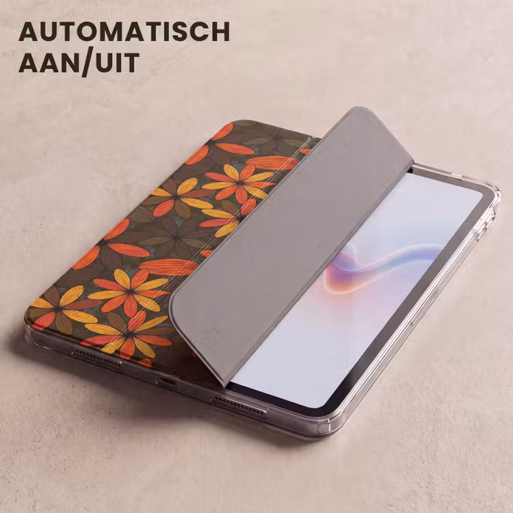 iPad hoes - Oranje - Retro - Bloemen - Herfst — 5