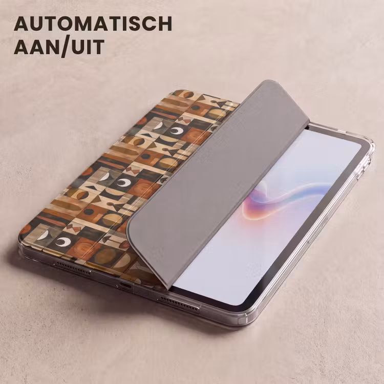 iPad hoes - Terracotta - Geometrisch - Mid-Century - Patroon — 5