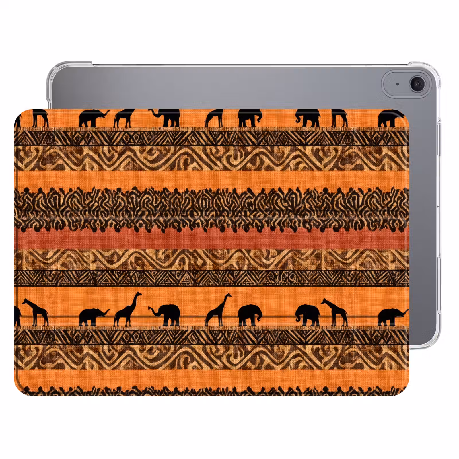 iPad hoes - Oranje - Safari - Afrikaans - Dieren - Patroon — 1