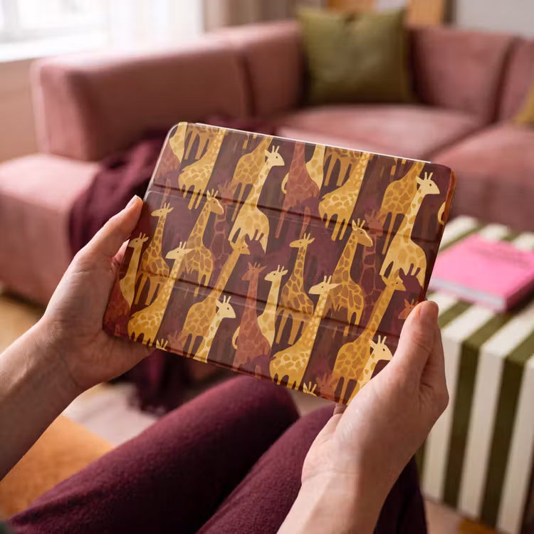 iPad hoes - Bruin - Giraffen - Safari - Patroon — 4