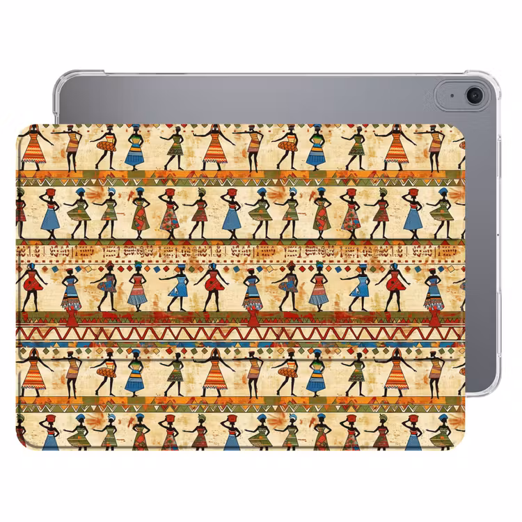 iPad hoes - Kleurrijk - Afrikaans - Etnisch - Dansende Vrouwen - Patroon — 1