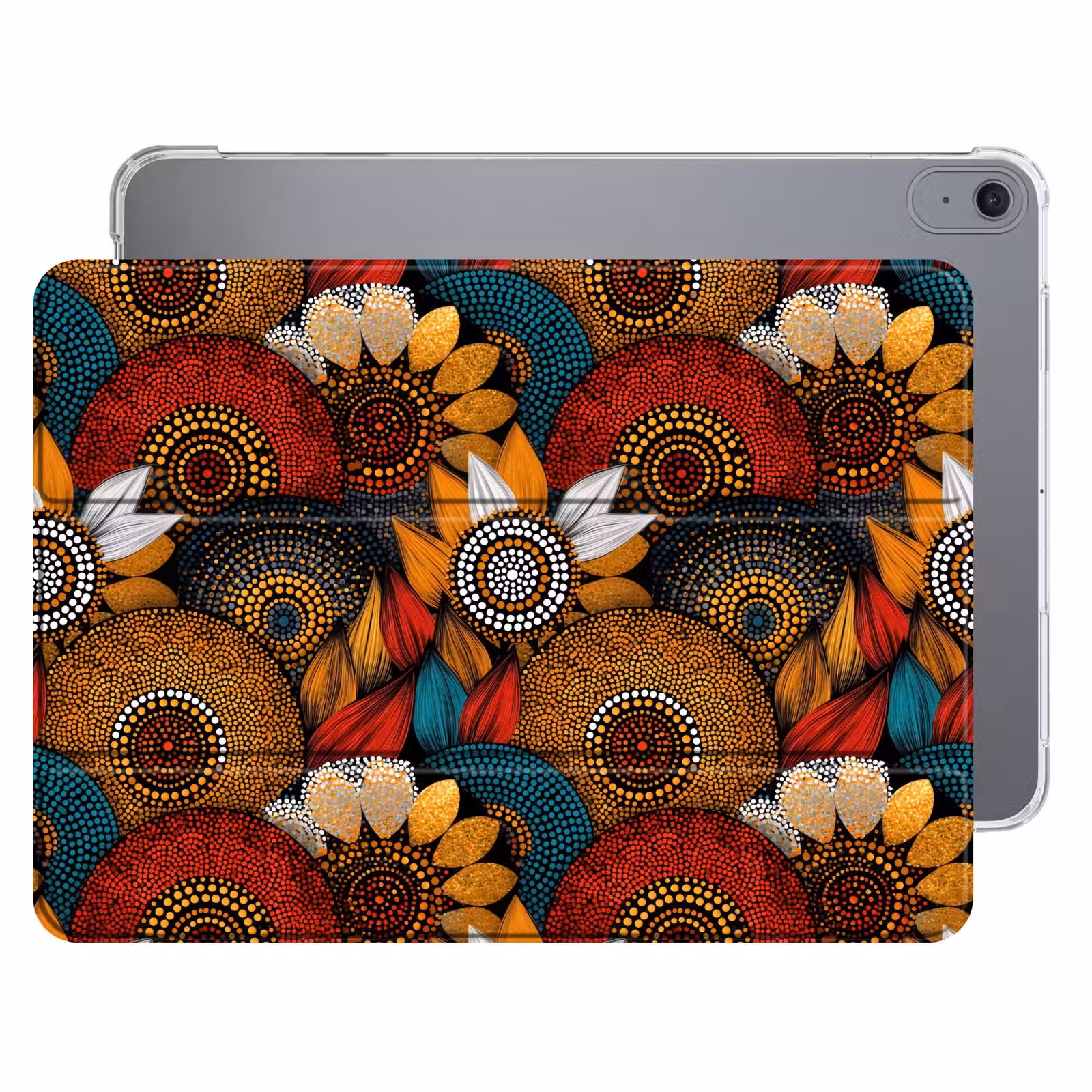 iPad hoes - Kleurrijk - Aboriginal - Dot Painting - Botanisch - Patroon — 1