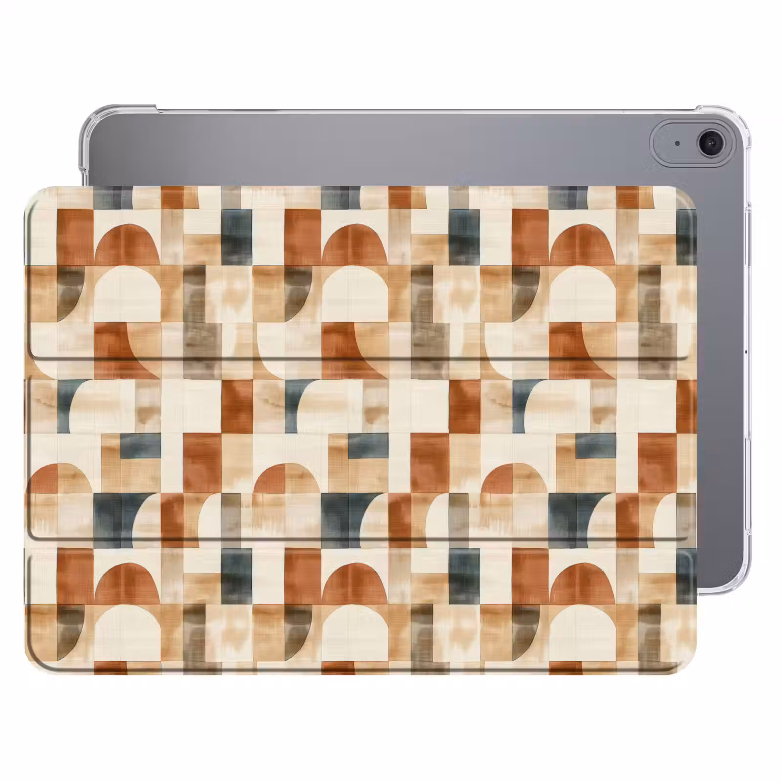 iPad hoes - Terracotta - Geometrisch - Aquarel - Textuur — 1