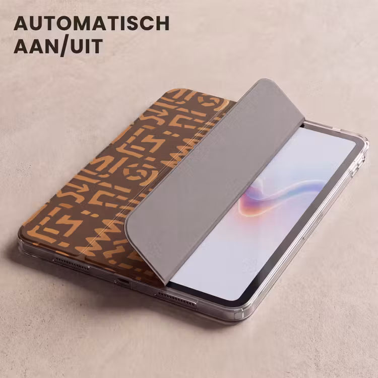 iPad hoes - Chocoladebruin - Etnisch - Tribaal - Symbolen — 5