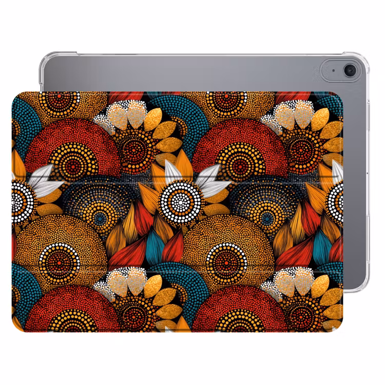 iPad hoes - Kleurrijk - Aboriginal - Dot Painting - Botanisch - Patroon — 1