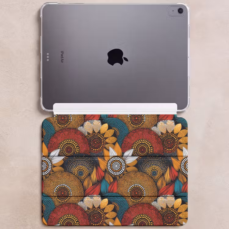 iPad hoes - Kleurrijk - Aboriginal - Dot Painting - Botanisch - Patroon — 6