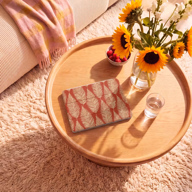 iPad hoes - Rood - Botanisch - Varen - Patroon — 2