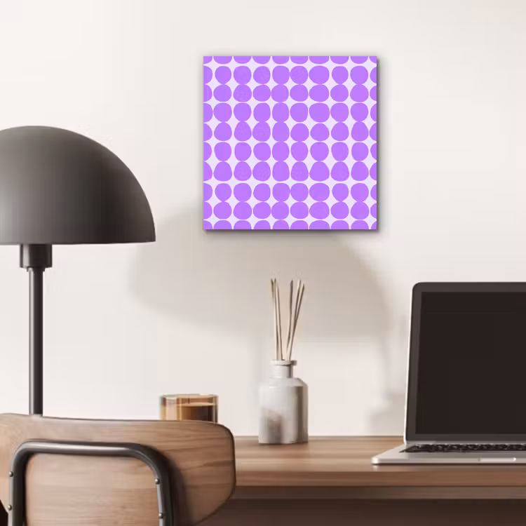 Aluminium schilderij - Paars - Geometrisch - Stippen - Polka Dot - Patroon — 6