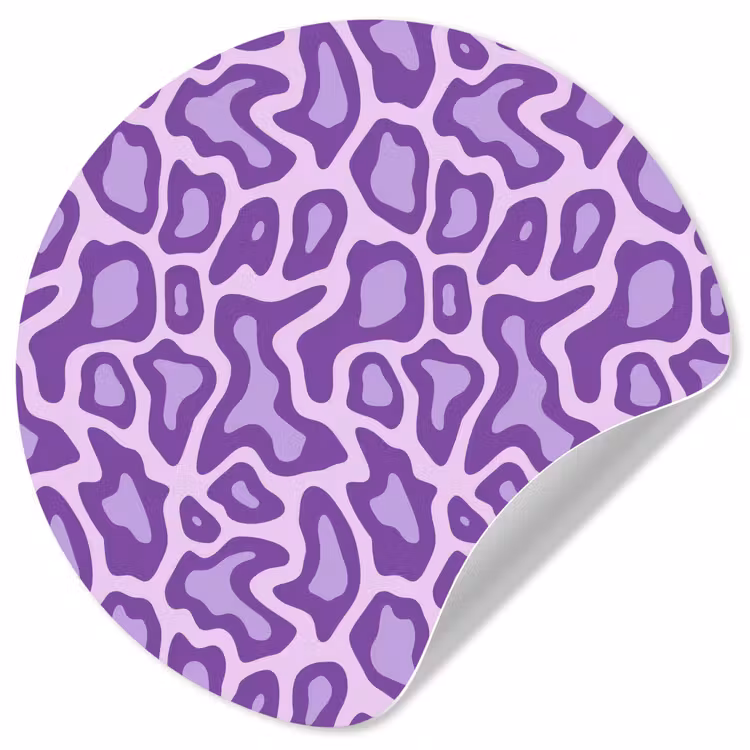 Behangcirkel - Paars - Abstract - Luipaard - Vlekken - Groovy - Patroon — 1