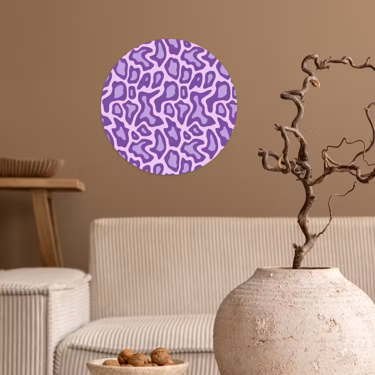 Behangcirkel - Paars - Abstract - Luipaard - Vlekken - Groovy - Patroon — 2