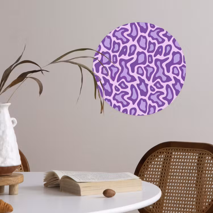 Behangcirkel - Paars - Abstract - Luipaard - Vlekken - Groovy - Patroon — 4