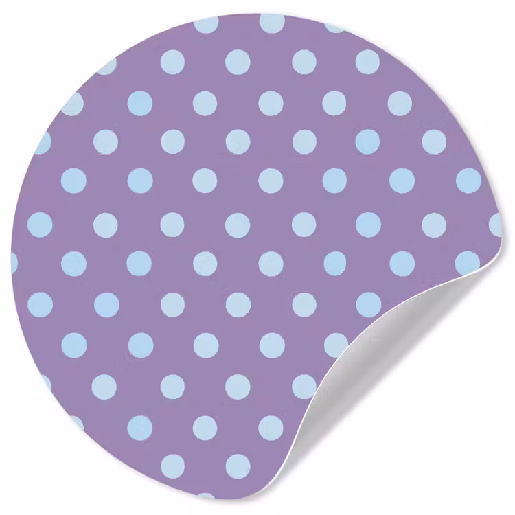 Behangcirkel - Paars - Blauw - Geometrisch - Stippen - Polka Dot - Patroon — 1