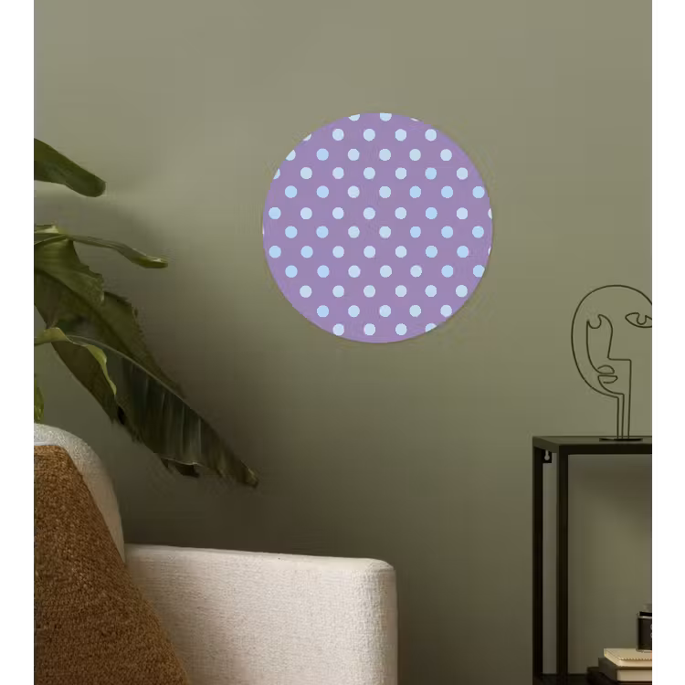 Behangcirkel - Paars - Blauw - Geometrisch - Stippen - Polka Dot - Patroon — 3