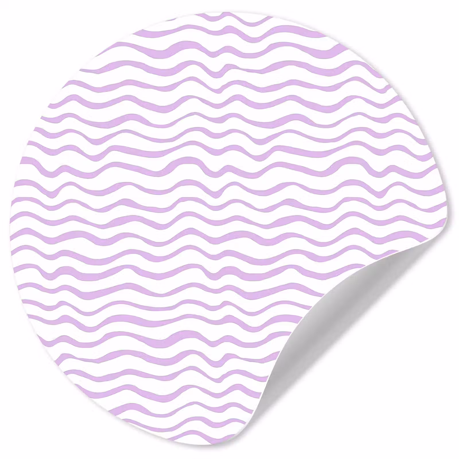 Behangcirkel - Lila - Geometrisch - Golfjes - Lijnen - Patroon — 1