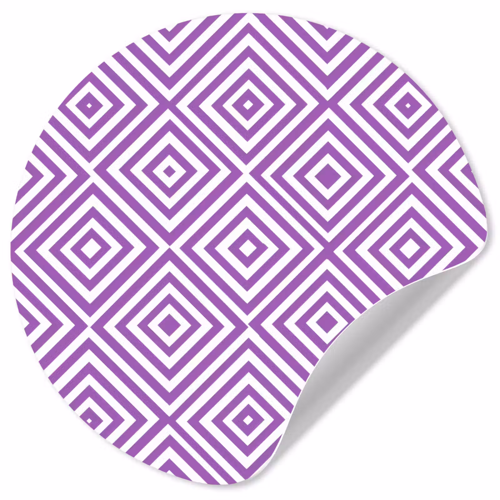 Behangcirkel - Paars - Geometrisch - Ruiten - Concentrisch - Patroon — 1