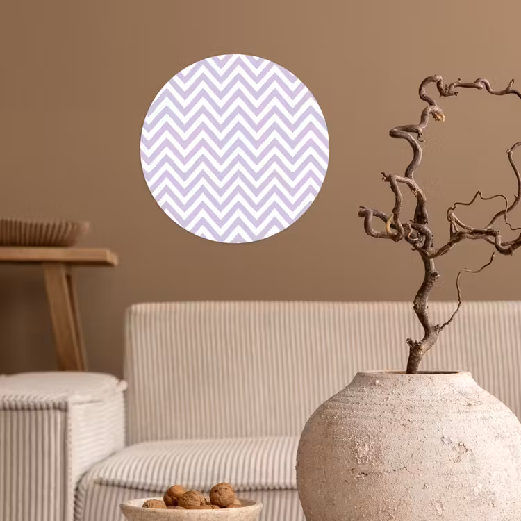 Behangcirkel - Lila - Geometrisch - Chevron - Zigzag - Patroon — 2