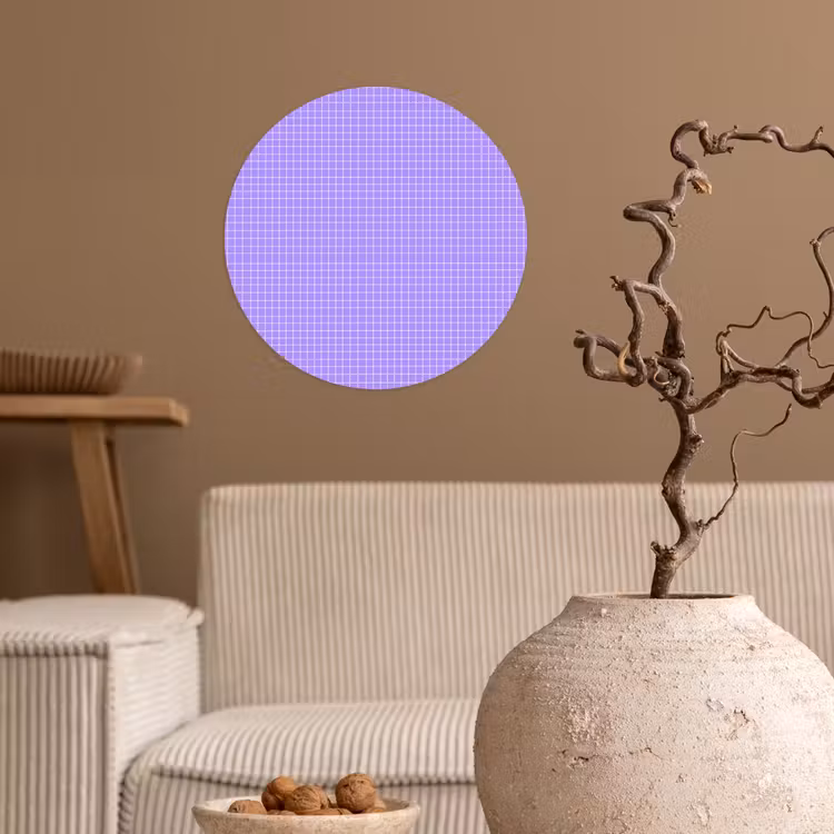 Behangcirkel - Paars - Geometrisch - Raster - Minimalistisch - Patroon — 2