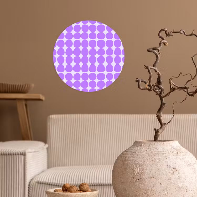 Behangcirkel - Paars - Geometrisch - Stippen - Polka Dot - Patroon — 2