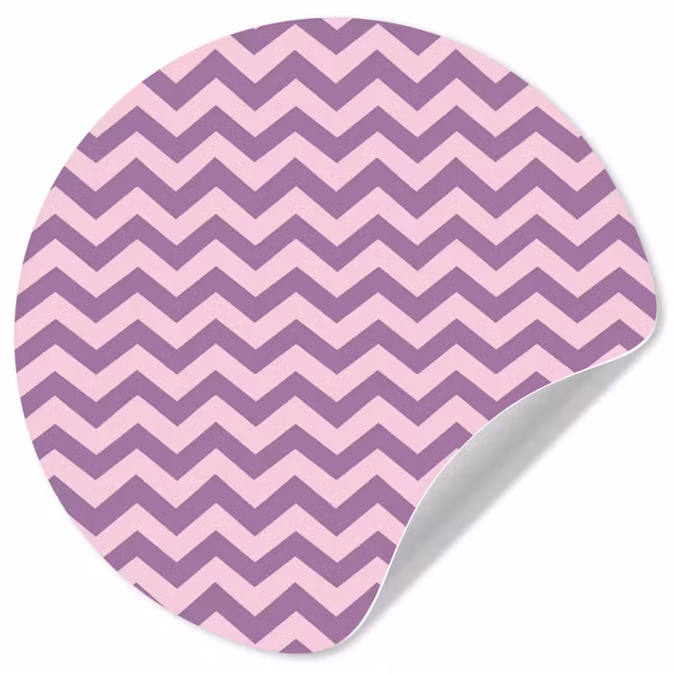 Behangcirkel - Paars - Roze - Geometrisch - Chevron - Zigzag - Patroon — 1