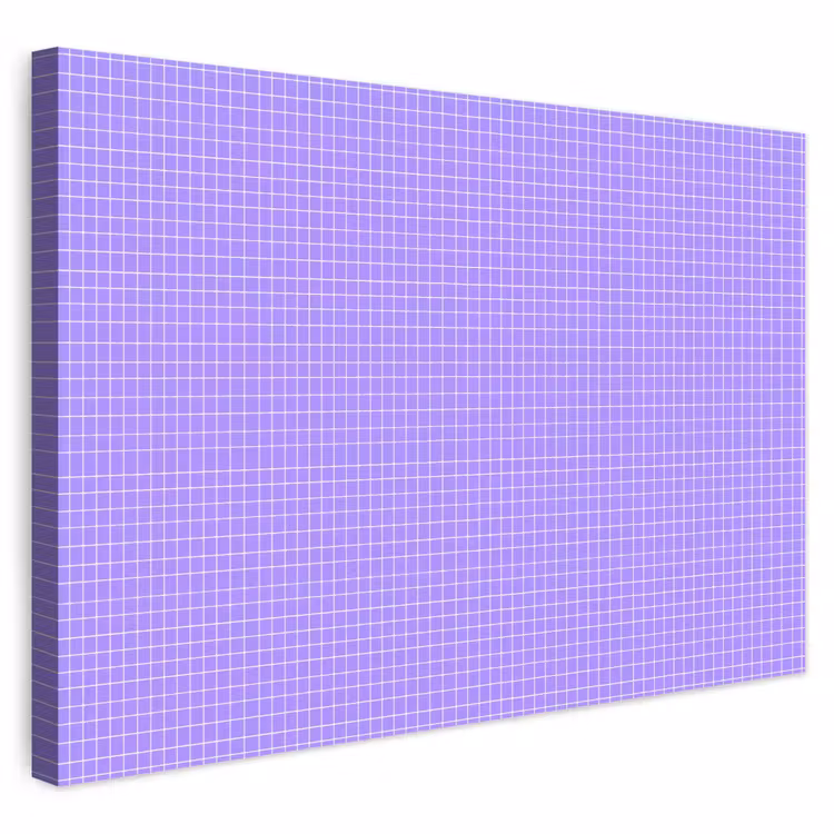 Buiten canvas - Paars - Geometrisch - Raster - Minimalistisch - Patroon — 1