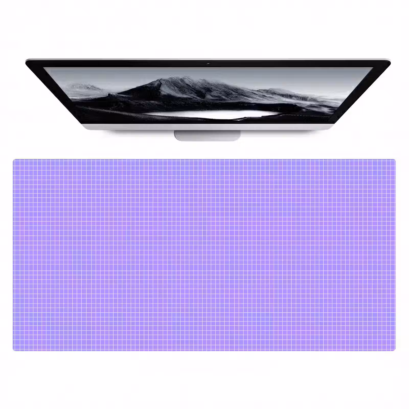 Bureau onderlegger - Paars - Geometrisch - Raster - Minimalistisch - Patroon — 1