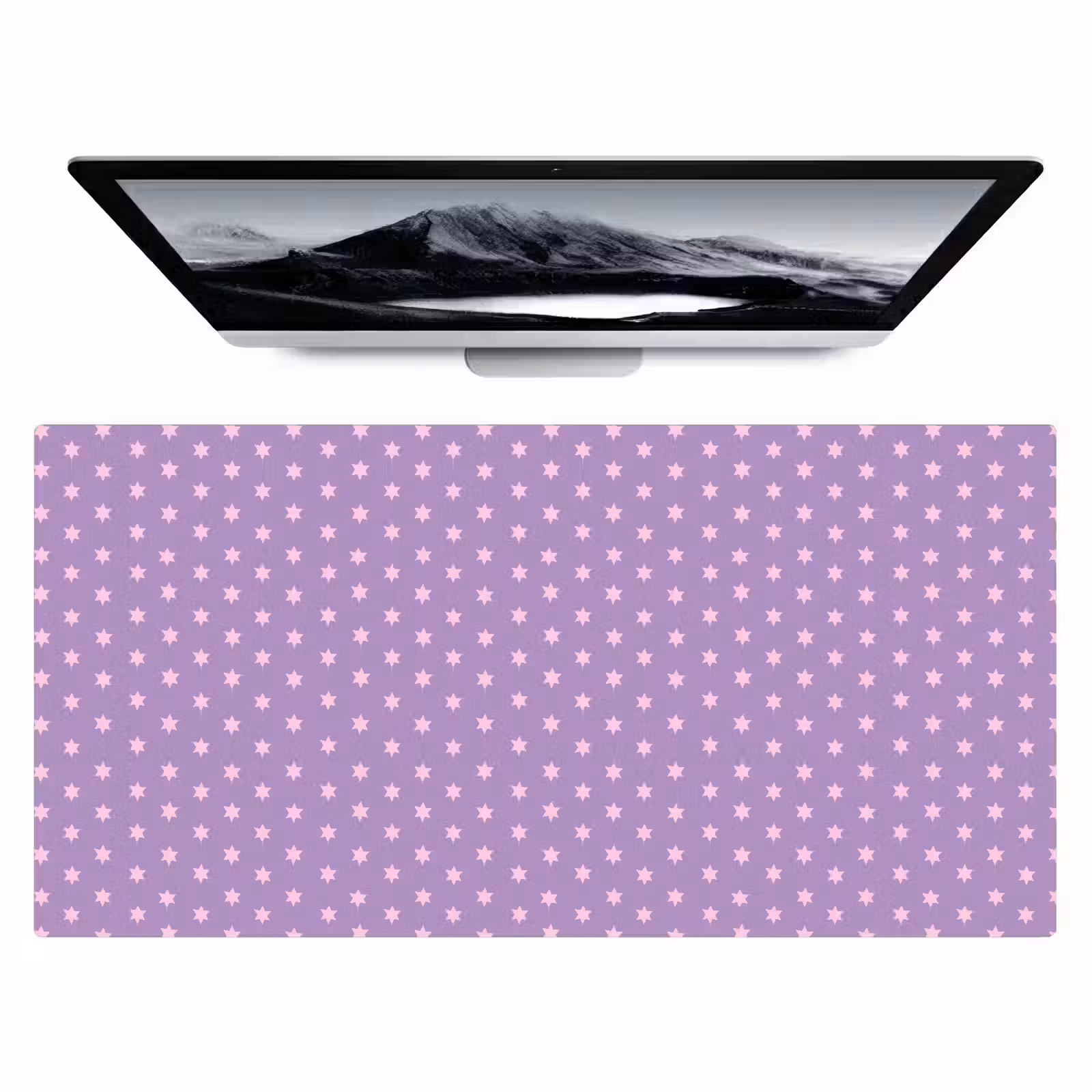 Bureau onderlegger - Paars - Roze - Sterren - Geometrisch - Patroon — 1