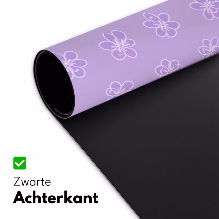Bureau onderlegger - Lila - Botanisch - Bloemen - Handgetekend - Patroon — 5