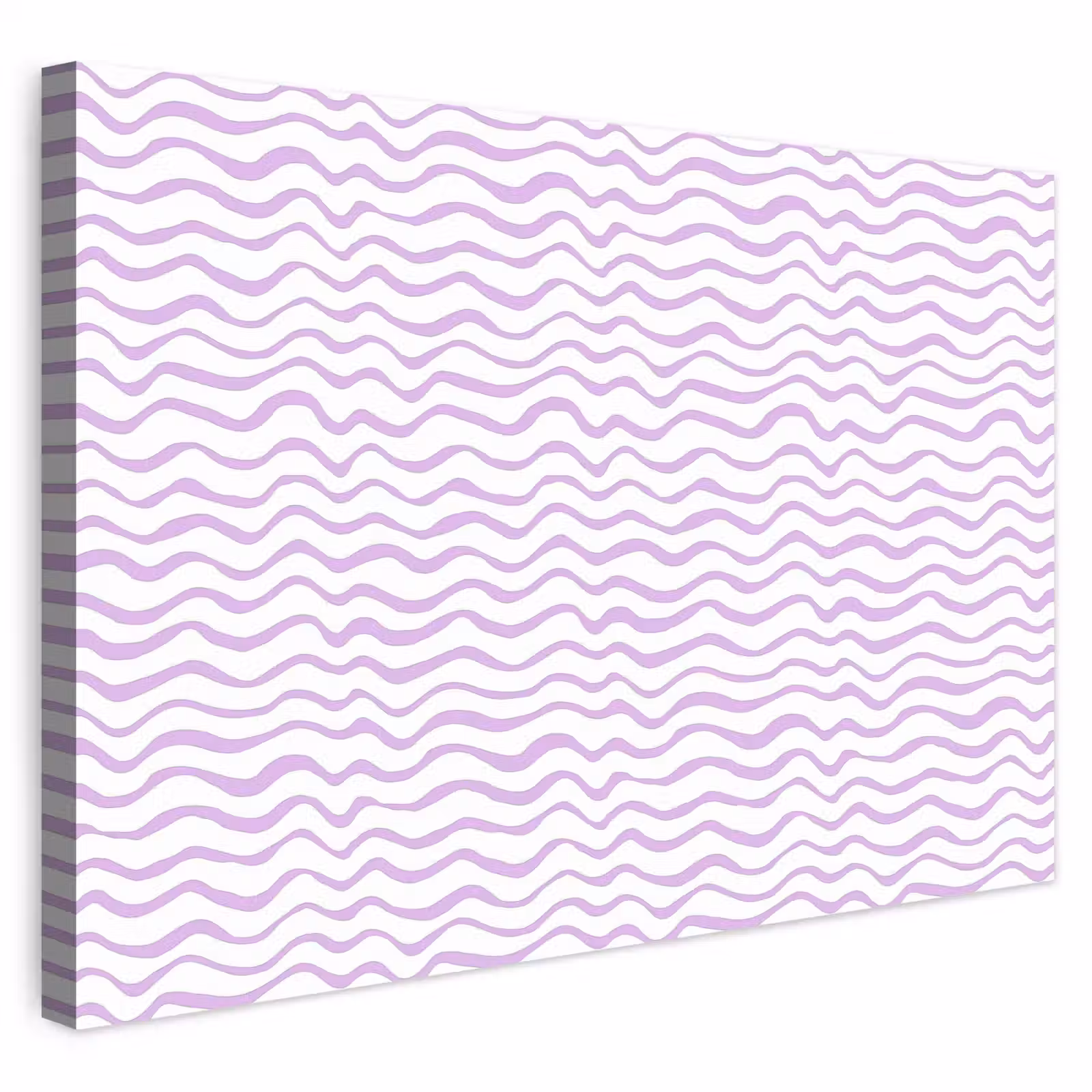 Buiten canvas - Lila - Geometrisch - Golfjes - Lijnen - Patroon — 1