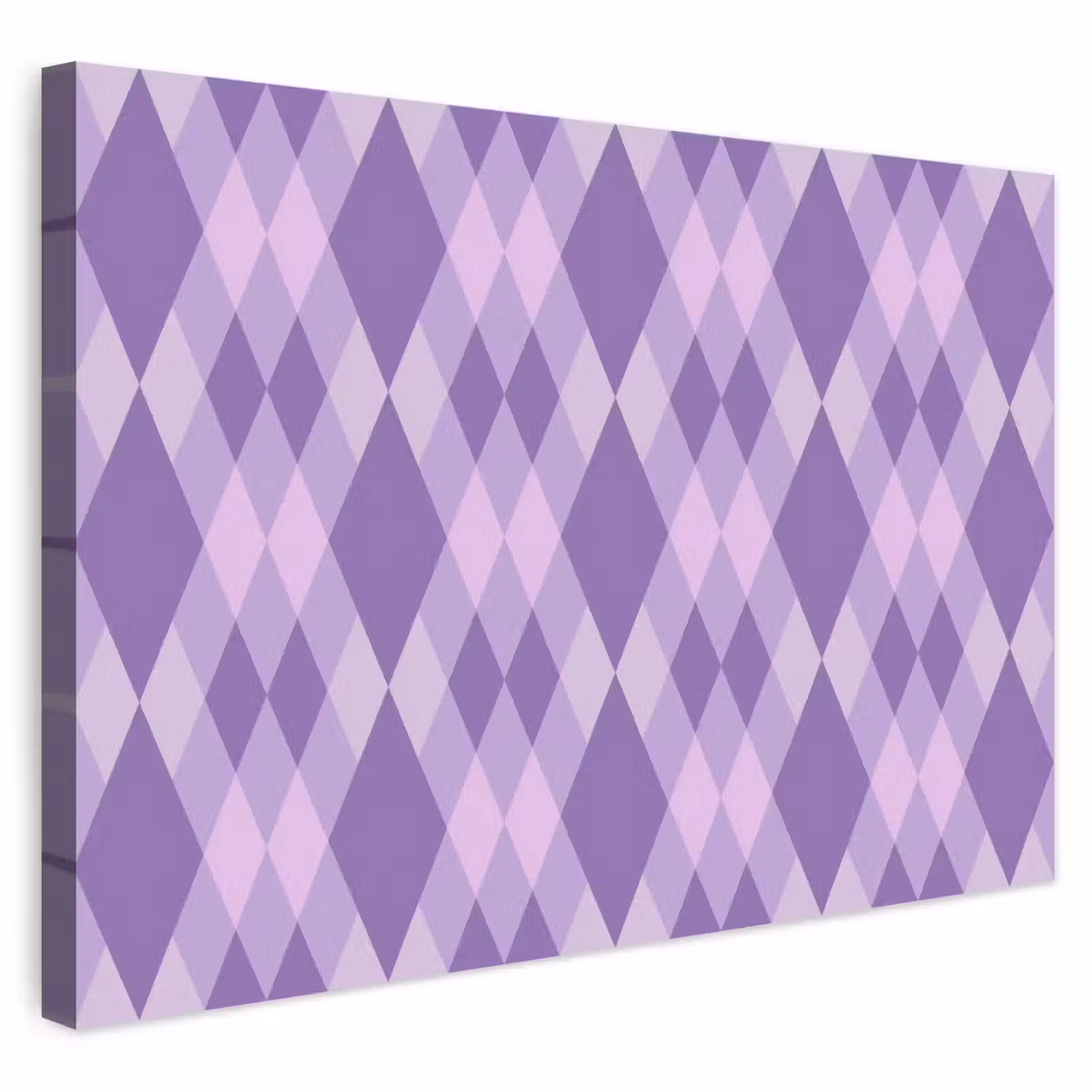 Buiten canvas - Paars - Geometrisch - Ruiten - Argyle - Patroon — 1
