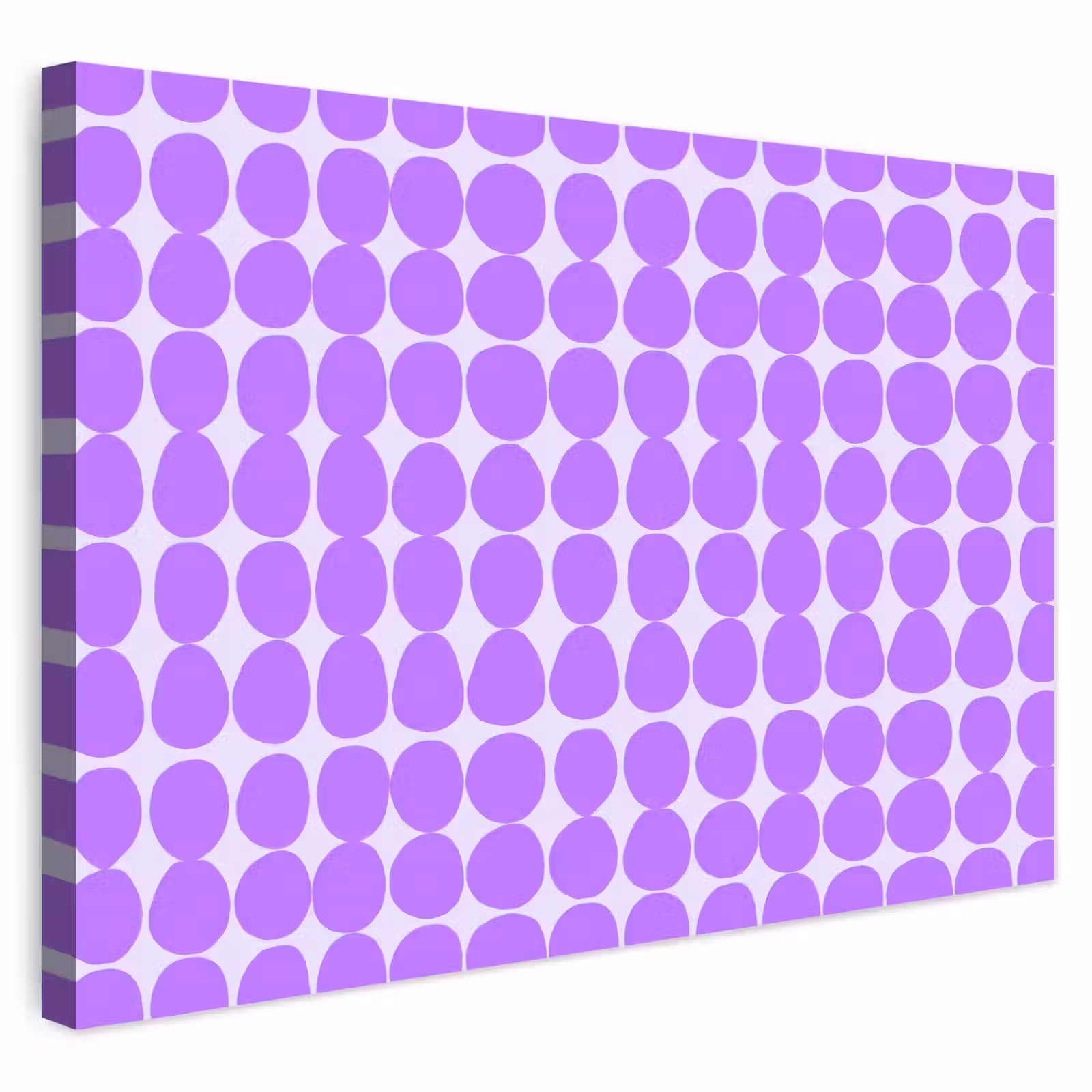 Buiten canvas - Paars - Geometrisch - Stippen - Polka Dot - Patroon — 1