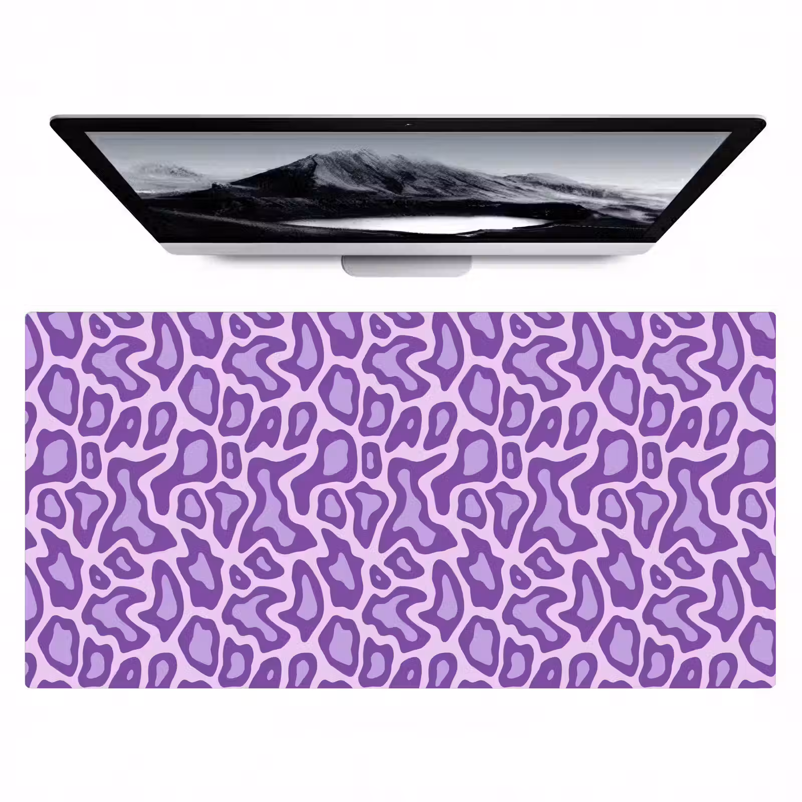 Bureau onderlegger - Paars - Abstract - Luipaard - Vlekken - Groovy - Patroon — 1