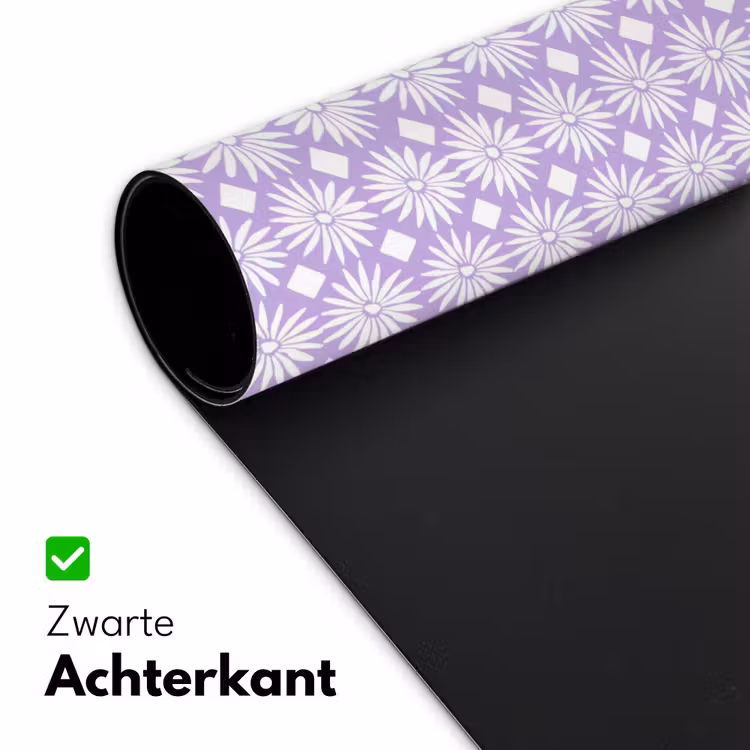 Bureau onderlegger - Lila - Botanisch - Bloemen - Margrieten - Patroon — 5